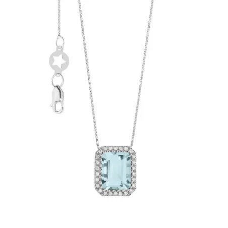 Collana Comete Acquamarina GLQ303