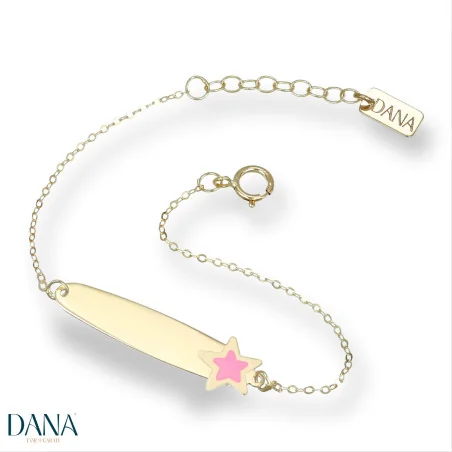 Bracciali Dana Baby targa e stella BRBFC05OGSPL13E2