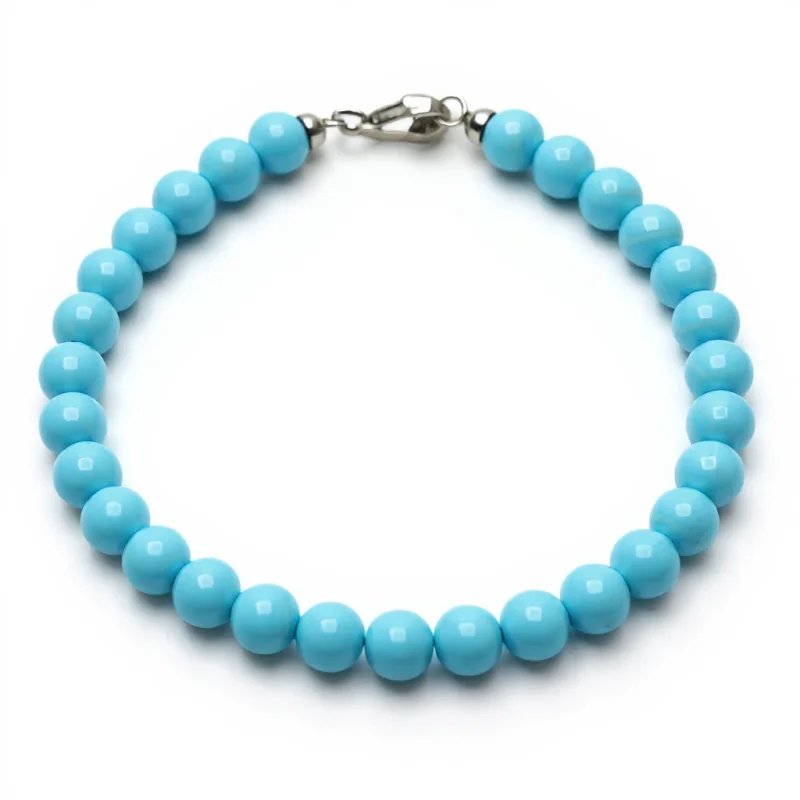 Bracciale pasta di turchese con moschettone BRAT01