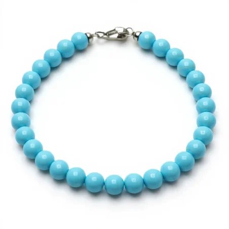 Bracciale pasta di turchese con moschettone BRAT01