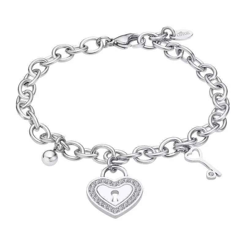 Bracciali Lotus Style Catena cuore LS2188-2/1