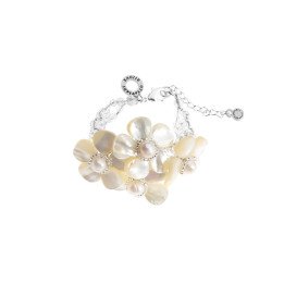 Bracciale con perle,madreperla e cristalli 500241B