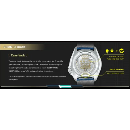 Orologi Seiko 5 Sport Street Fighter CHUN-LI SRPF17K1