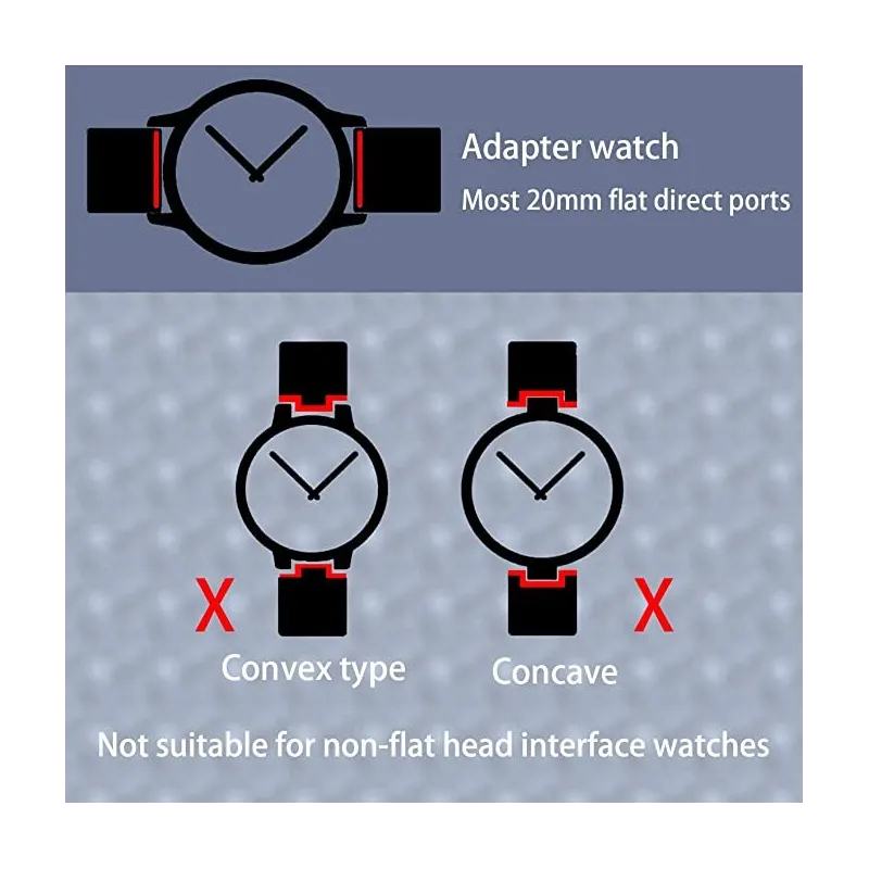 Cinturino con fibia Nero 20mm depn20mm - orola