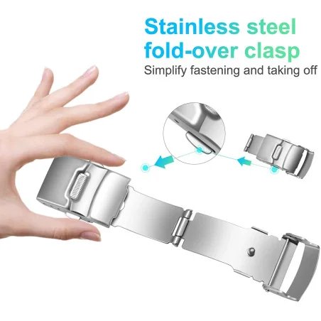 Ricambi Cinturino con fibia Blu 22mm depb22mm