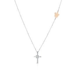 Collane Angeli di Giannotti croce con diamanti LUX300