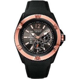 Orologi Nautica multifunzione oro e nero A18591G
