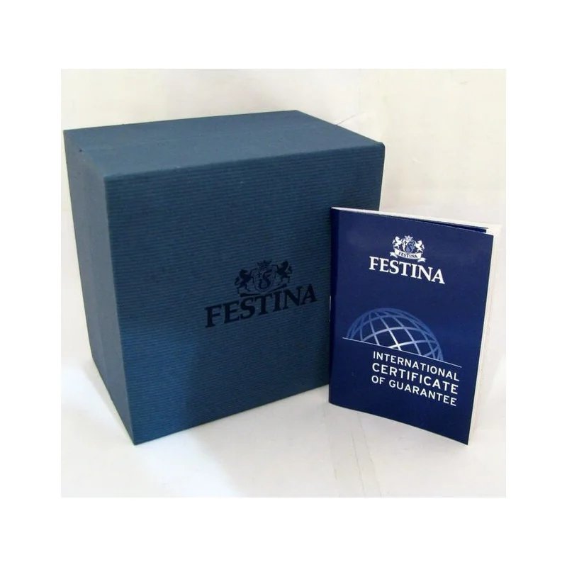 Orologio Festina crono quadrato bianco e azzurro