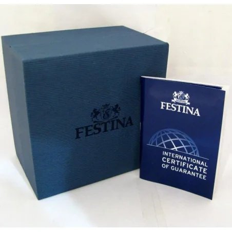 Orologio Festina crono quadrato bianco e azzurro